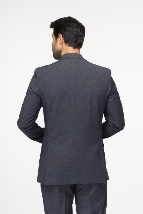 Slim Straight Fit Suit Blue - Image 5