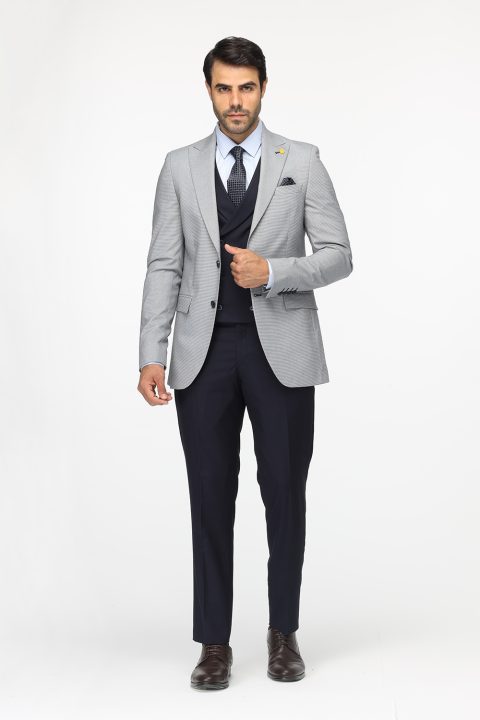 Slim Fit Suit Light Blue