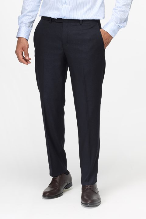 Slim Straight Fit Classic Pants Dark Blue