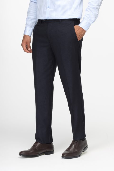 Slim Straight Fit Classic Pants Dark Blue - Image 3