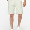 Regular Fit Linen Short Light Green