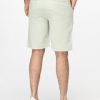 Regular Fit Linen Short Light Green - Image 4