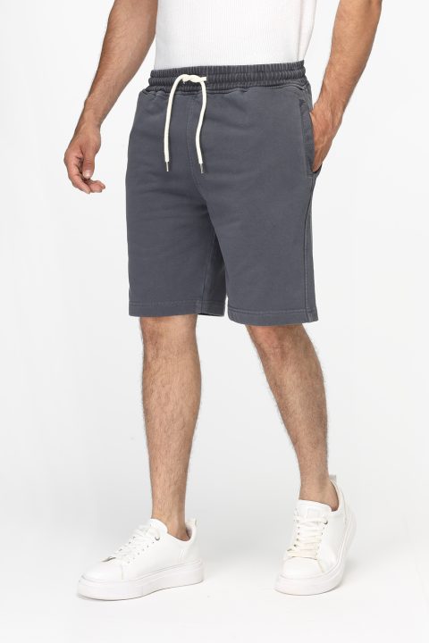 Regular Fit Melton Short Gray - Image 3