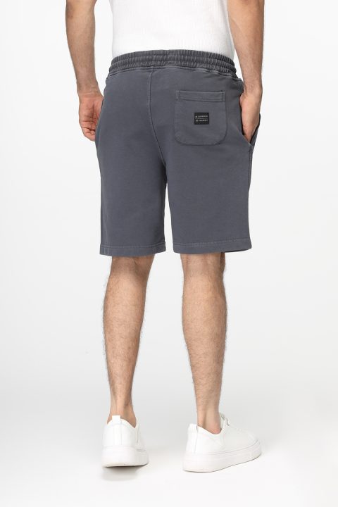 Regular Fit Melton Short Gray - Image 4