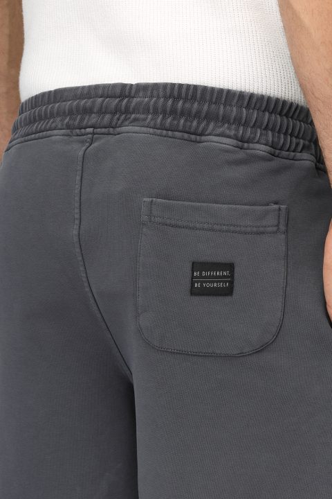 Regular Fit Melton Short Gray - Image 5