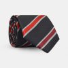 Stripe Tie 7 cm Black