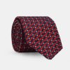 Jacquard Tie 7 cm Maroon