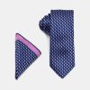 Jacquard Tie 7 cm Blue