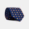 Jacquard Tie 7 cm Dark Blue