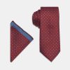 Jacquard Tie 7 cm Maroon