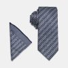 Jacquard Tie 7 cm Dark Blue
