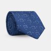 Jacquard Tie 7 cm Dark Blue