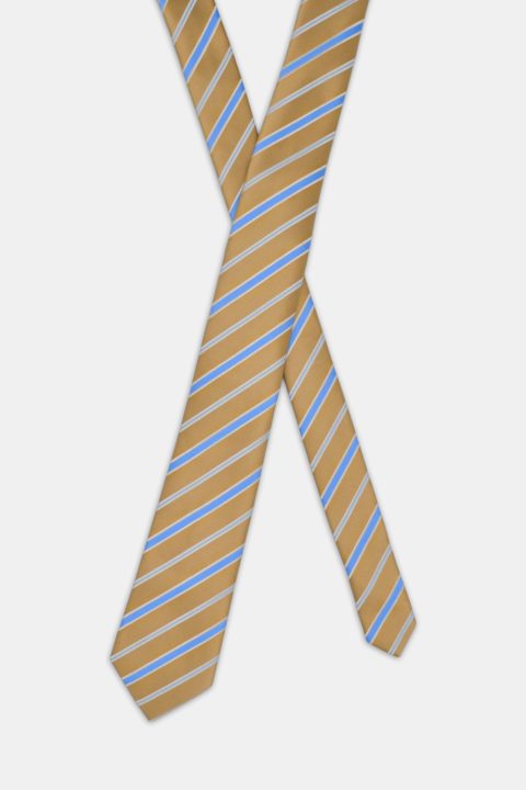 Stripe Tie 7 cm Brown - Image 2