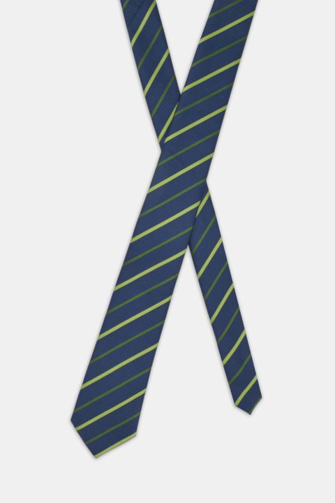 Stripe Tie 7 cm Dark Blue - Image 2