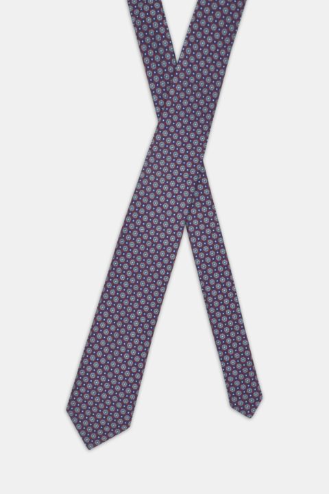 Jacquard Tie 7 cm Maroon - Image 2