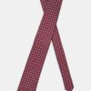 Jacquard Tie 7 cm Maroon - Image 2