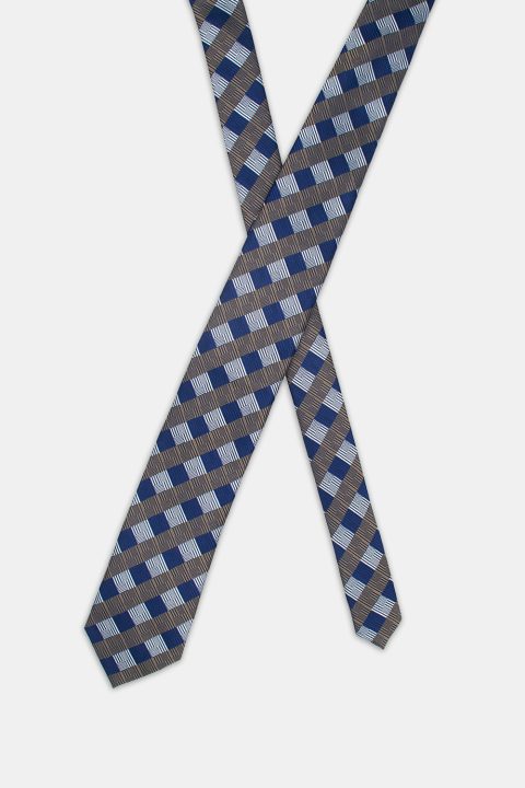 Jacquard Tie 7 cm Blue - Image 2