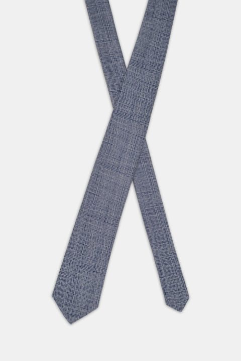 Jacquard Tie 7 cm Dark Blue - Image 2