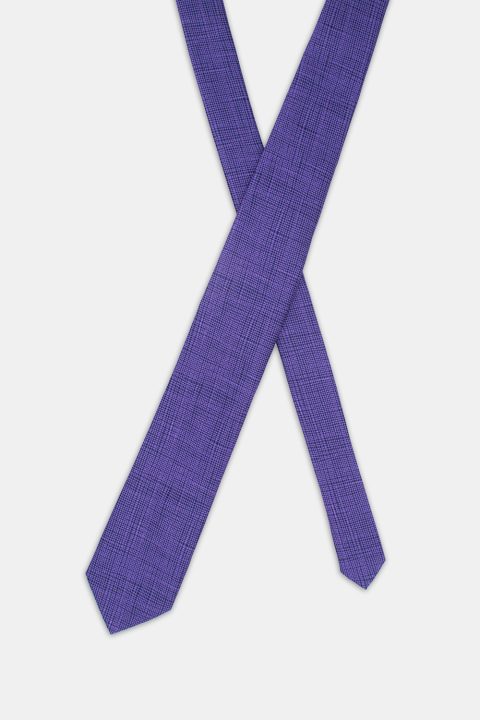 Jacquard Tie 7 cm Purple - Image 2