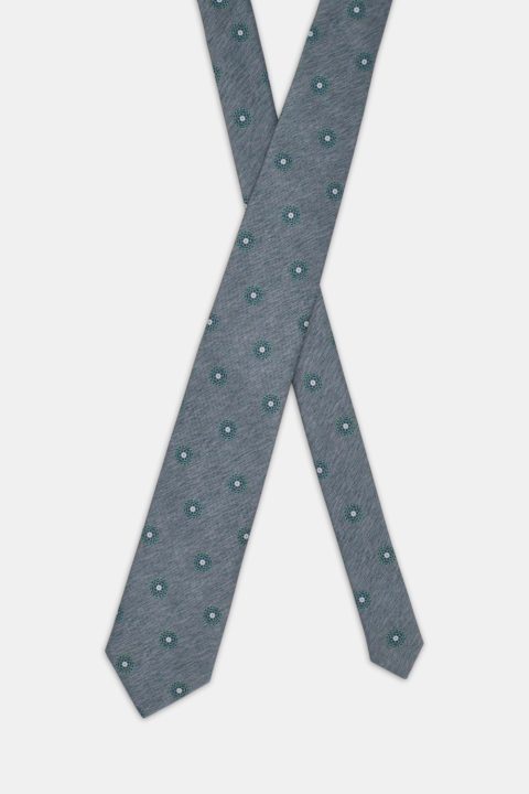 Jacquard Tie 7 cm Gray - Image 2