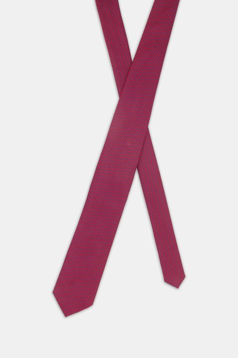 Jacquard Tie 7 cm Red - Image 2