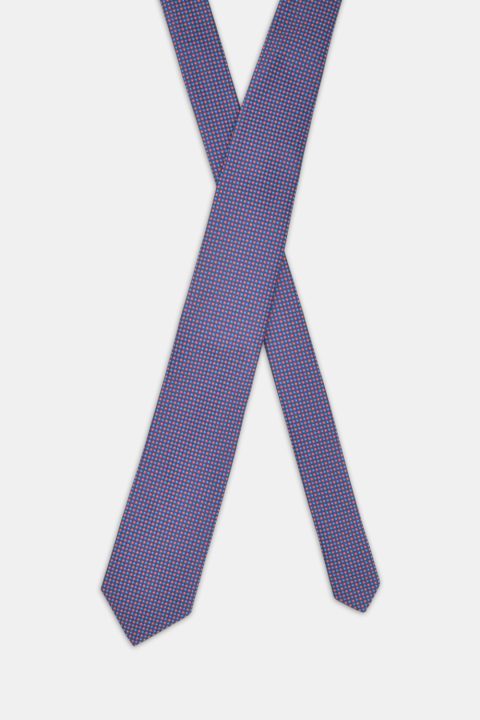 Jacquard Tie 7 cm Dark Blue - Image 2