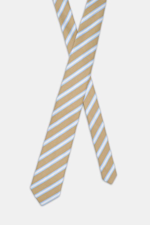 Stripe Tie 7 cm Beige - Image 2