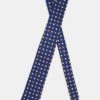 Jacquard Tie 7 cm Dark Blue - Image 2