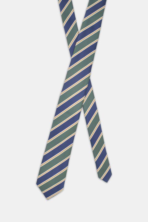 Stripe Tie 7 cm Dark Blue - Image 2