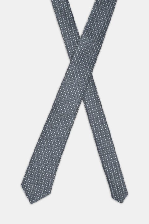 Jacquard Tie 7 cm Black - Image 2
