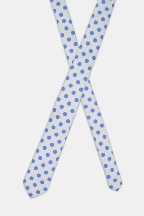 Jacquard Tie 7 cm White - Image 2