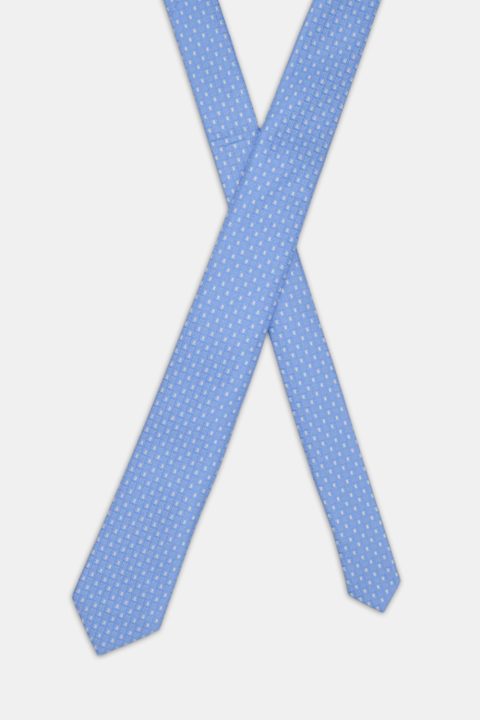 Jacquard Tie 7 cm Light Blue - Image 2