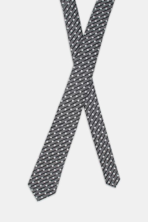 Jacquard Tie 7 cm Gray - Image 2