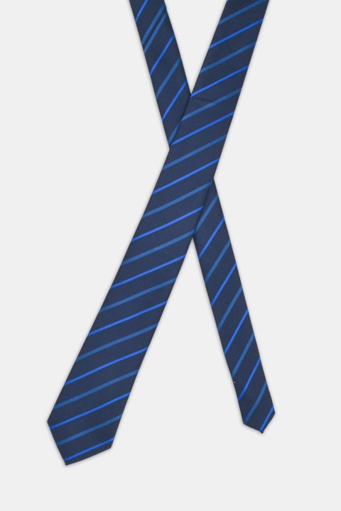 Stripe Tie 7 cm Dark Blue - Image 2