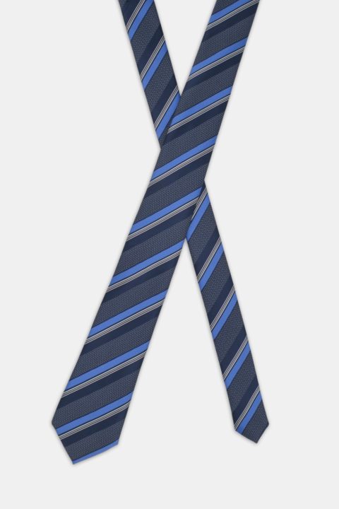 Stripe Tie 7 cm Dark Blue - Image 2