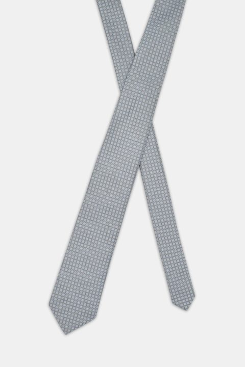 Jacquard Tie 7 cm Gray - Image 2
