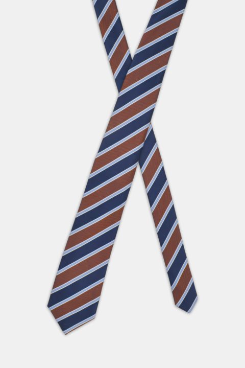 Stripe Tie 7 cm Dark Blue - Image 2