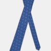 Jacquard Tie 7 cm Dark Blue - Image 2