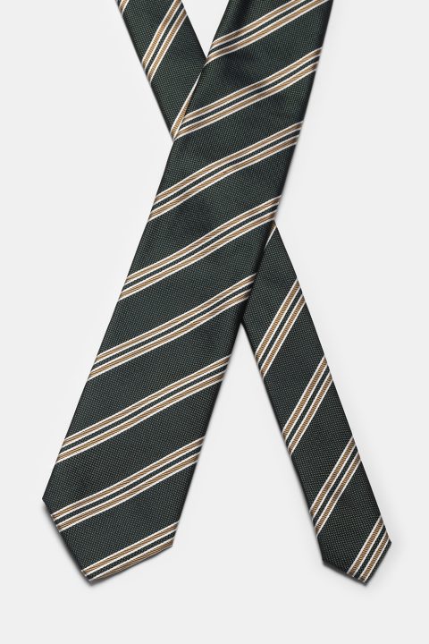 Stripe Tie 7 cm Black - Image 2