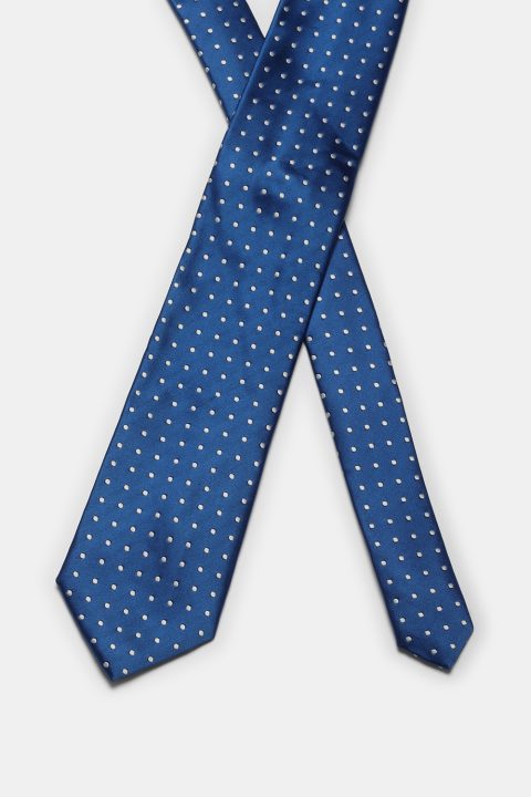 Jacquard Tie 7 cm Blue - Image 2