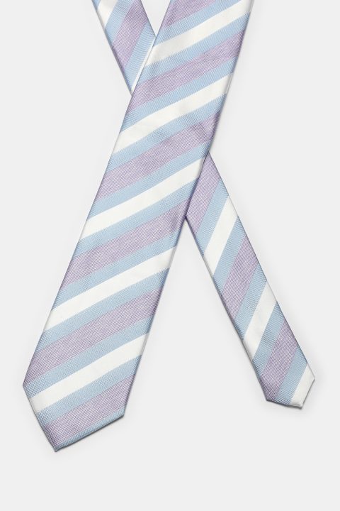 Stripe Tie 7 cm Light Blue - Image 2