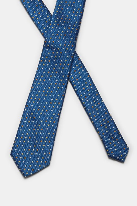 Jacquard Tie 7 cm Blue - Image 2