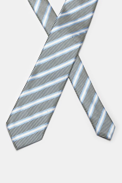 Stripe Tie 7 cm Light Blue - Image 2
