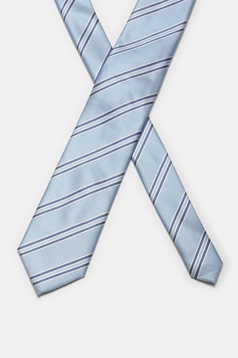 Stripe Tie 7 cm Light Blue - Image 2