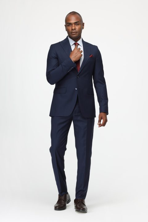 Slim Fit Suit Dark Blue