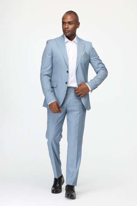 Slim Fit Suit Light Blue