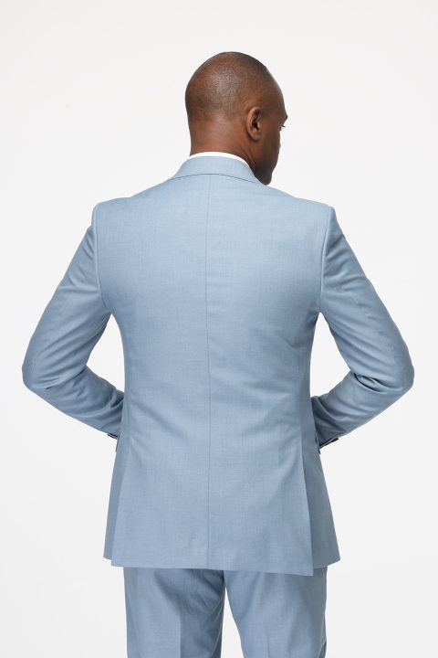 Slim Fit Suit Light Blue - Image 4