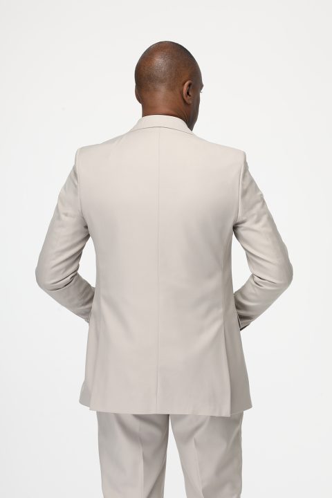 Slim Fit Suit Beige - Image 4