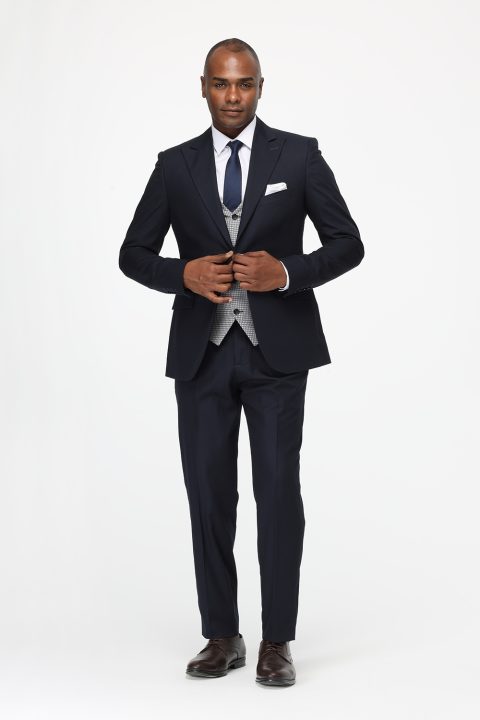 Regular Fit Suit Dark Blue