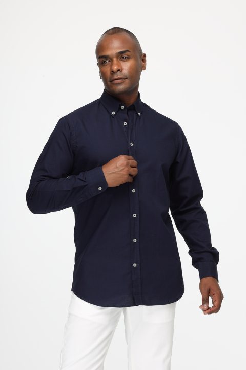 New Fit Shirt Dark Blue - Image 3
